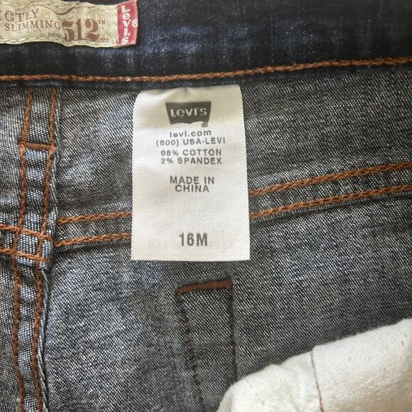 Levi’s 512 Women’s Jeans 16M Bootcut Dark Wash Perfectly Slimming Stretch Denim - Picture 6 of 10